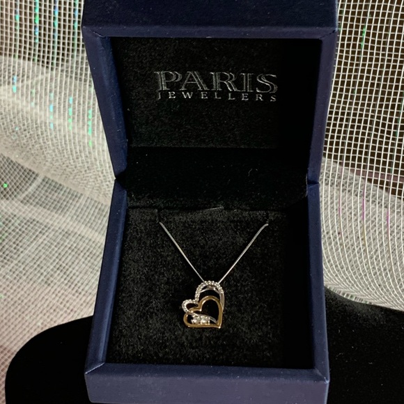 Paris Jewelers Jewelry - Paris Jewelers 10kt Gold & Diamond Heart Necklace